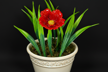 Load image into Gallery viewer, Flower, 1 Pc. - Large Hibiscus on 11” Wire Stem - Red
