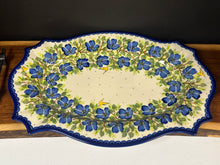 Load image into Gallery viewer, Platter, Large Cezar - Blue Hibiscus