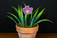 Load image into Gallery viewer, Flower, 1 Pc. - Large Hibiscus on 11” Wire Stem - Purple