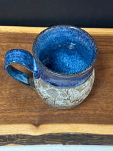 Load image into Gallery viewer, Mug, Barrel Style - 17 oz. Cocoa Butterfly by Matthew’s Pottery