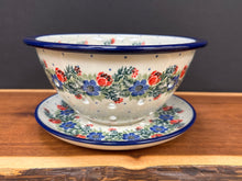 Load image into Gallery viewer, Berry Bowl w/Saucer, 8"W - Garden Party