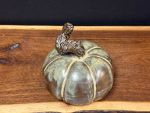 Load image into Gallery viewer, Pumpkin - 4.75” Chocolate Brown Glaze by Matthew’s Pottery