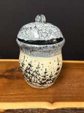 Load image into Gallery viewer, Canister Jar - 24 oz. Wet Ash on the Mountains by Matthew’s Pottery