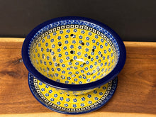 Load image into Gallery viewer, Berry Bowl w/ Saucer, 8"W - Sunburst