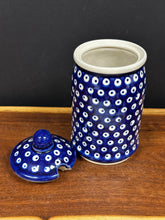 Load image into Gallery viewer, Canister w/Notched Lid, Pre-owned - Dots