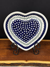 Load image into Gallery viewer, Dinner Plate 10.75”, Pre-Owned -Heart Shape - Criss Cross