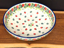 Load image into Gallery viewer, Bowl, Contemporary Serving 9" - Strawberry Field

