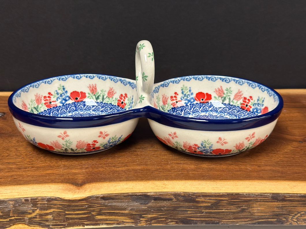 Bowl, Double Serving - Pop of Red