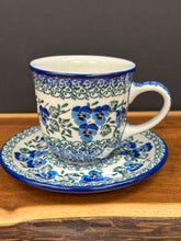 Load image into Gallery viewer, Teacup &amp; Saucer, 8oz - Winter Viola

