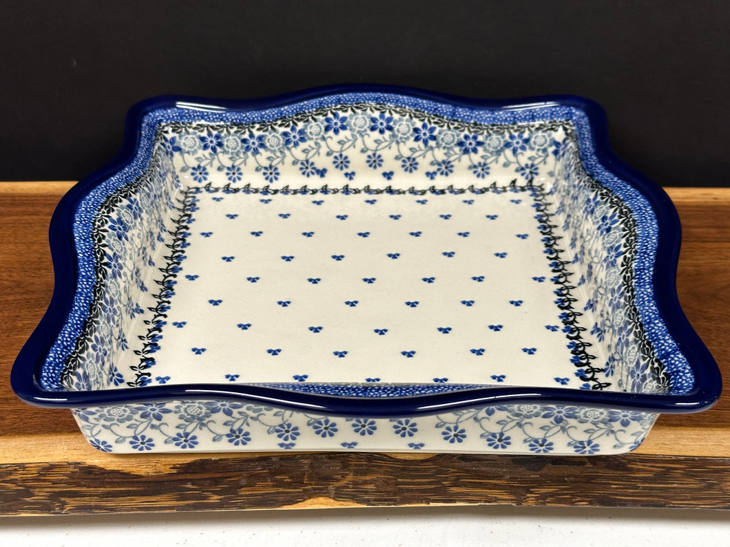 Baker, Square Fancy Baker - Silver Lace