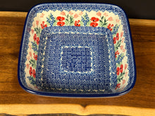 Load image into Gallery viewer, Baker, Square Deep Dish, 7.75" - Whimsical Garden
