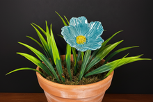 Load image into Gallery viewer, Flower, 1 Pc. - Large Hibiscus on 11” Wire Stem - Teal
