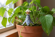 Load image into Gallery viewer, Fairy on Wire Stem - Lavender w/White Cap
