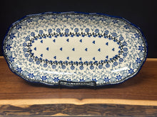 Load image into Gallery viewer, Platter, Oval Scalloped Edge - Silver Lace
