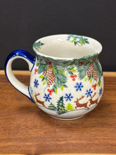 Load image into Gallery viewer, Mug, Bubble 12 oz - Reindeer in the Snow
