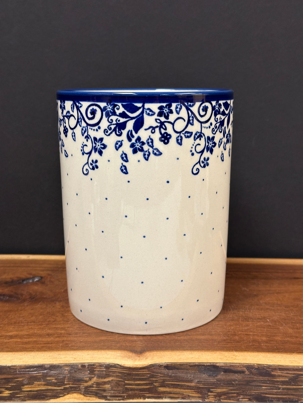 Utensil Holder, 7” - Blue Ivy