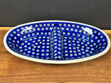 Load image into Gallery viewer, Divided Dish, Pre-Owned 11.75&quot; Oval - Trees and Snowflakes
