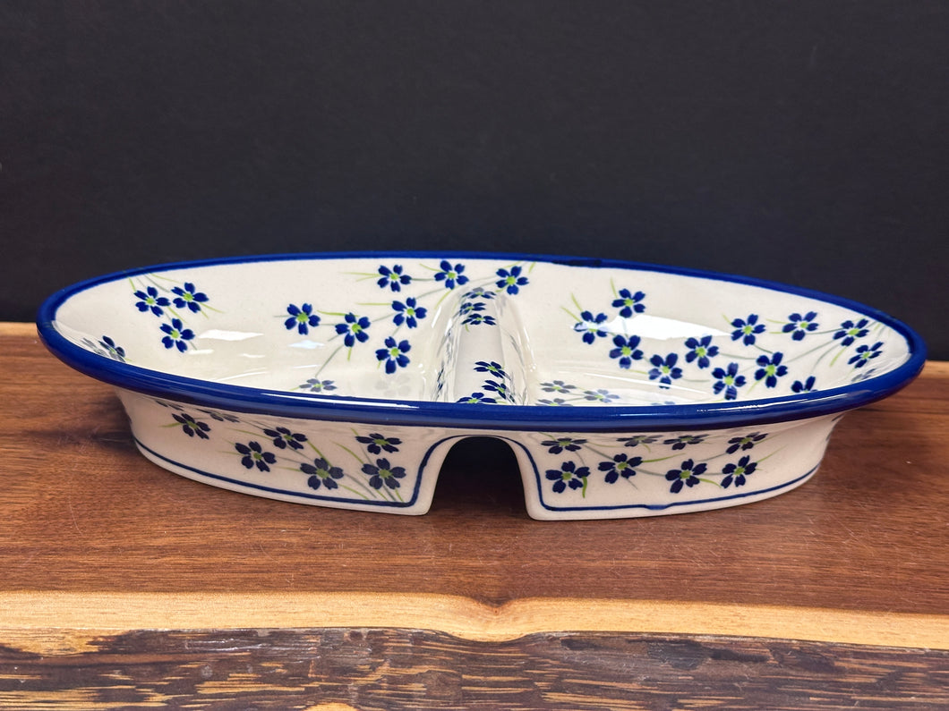 Dish, Oval Divided - Lil Blossoms