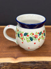 Load image into Gallery viewer, Mug, Bubble 12 oz - Christmas Holly
