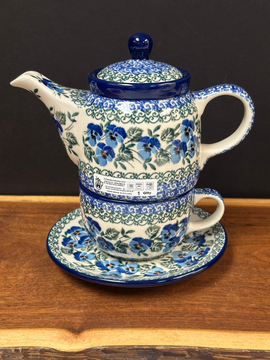 Teapot for One - Winter Viola