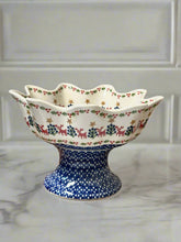 Load image into Gallery viewer, Bowl, Pedestal Pre-owned - Red Reindeer
