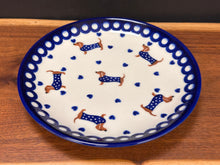 Load image into Gallery viewer, Plate, 7.5" Salad - Dachshunds in Sweaters
