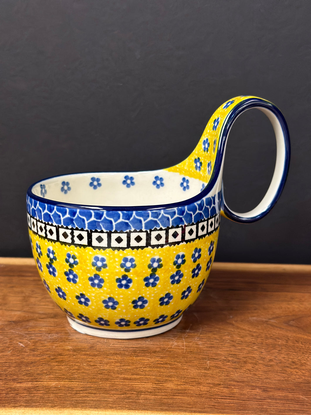 Bowl, Loop Handle Soup - Sunburst
