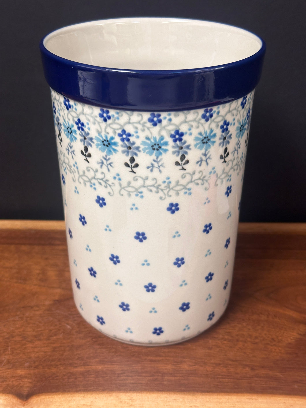 Wine Crock/ Utensil Holder, 7.75