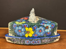 Load image into Gallery viewer, Cheese Wedge Box - Kalich Bright Floral w/Mouse on Top
