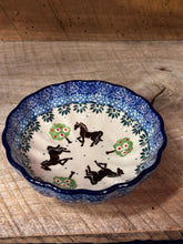 Load image into Gallery viewer, Bowl, Scalloped 4.5&quot; - Brown Horse
