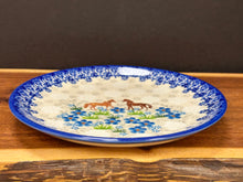 Load image into Gallery viewer, Plate, 7.5" Salad - Blue Meadow Horses
