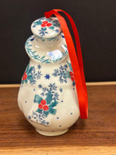 Load image into Gallery viewer, Snowman Ornament - Winter Holly
