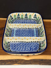 Load image into Gallery viewer, Dish, Divided 6.5&quot; x 9.25&quot; - Christmas Trees
