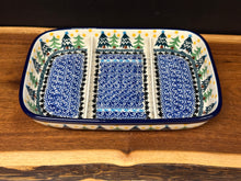 Load image into Gallery viewer, Dish, Divided 6.5&quot; x 9.25&quot; - Christmas Trees

