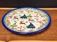 Load image into Gallery viewer, Plate, Dessert 6 7/8” diameter - Christmas Reindeer
