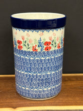 Load image into Gallery viewer, Wine Crock/ Utensil Holder, 7.75" H - Whimsical Garden

