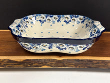 Load image into Gallery viewer, Bowl, Square w/ Handles - White Poppy
