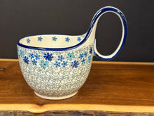 Load image into Gallery viewer, Bowl, Loop Handle Soup - Gray Lace
