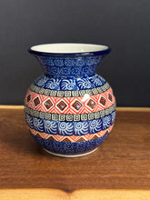 Load image into Gallery viewer, Vase, Bubble 4.25" - Red Aztec Sun
