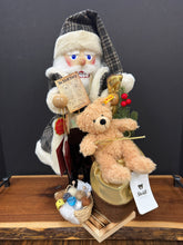 Load image into Gallery viewer, Nutcracker, Steinbach Santa Comes Around Part 3 - Limited Edition with Authentic Steiff Teddy Bear
