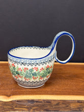 Load image into Gallery viewer, Bowl, Loop Handle Soup - Holly Berry
