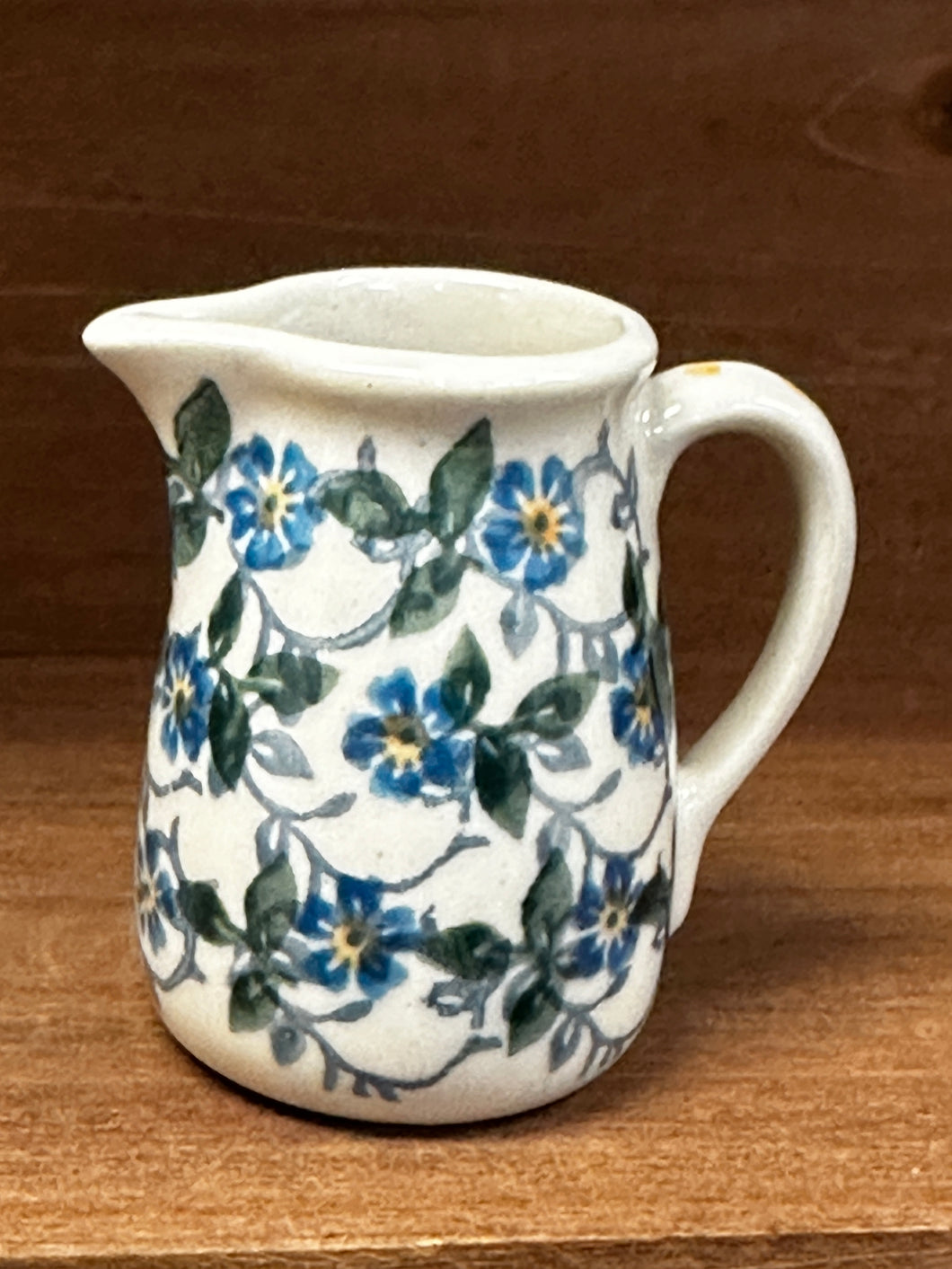 Miniature Pitcher, Toothpick Holder - Forget Me Knots