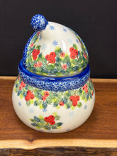 Load image into Gallery viewer, Snowman Lidded Jar, Large - Cranberries
