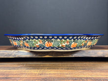 Load image into Gallery viewer, Platter, Serving Bowl - Clover Shaped - Pumpkins &amp; Sunflowers
