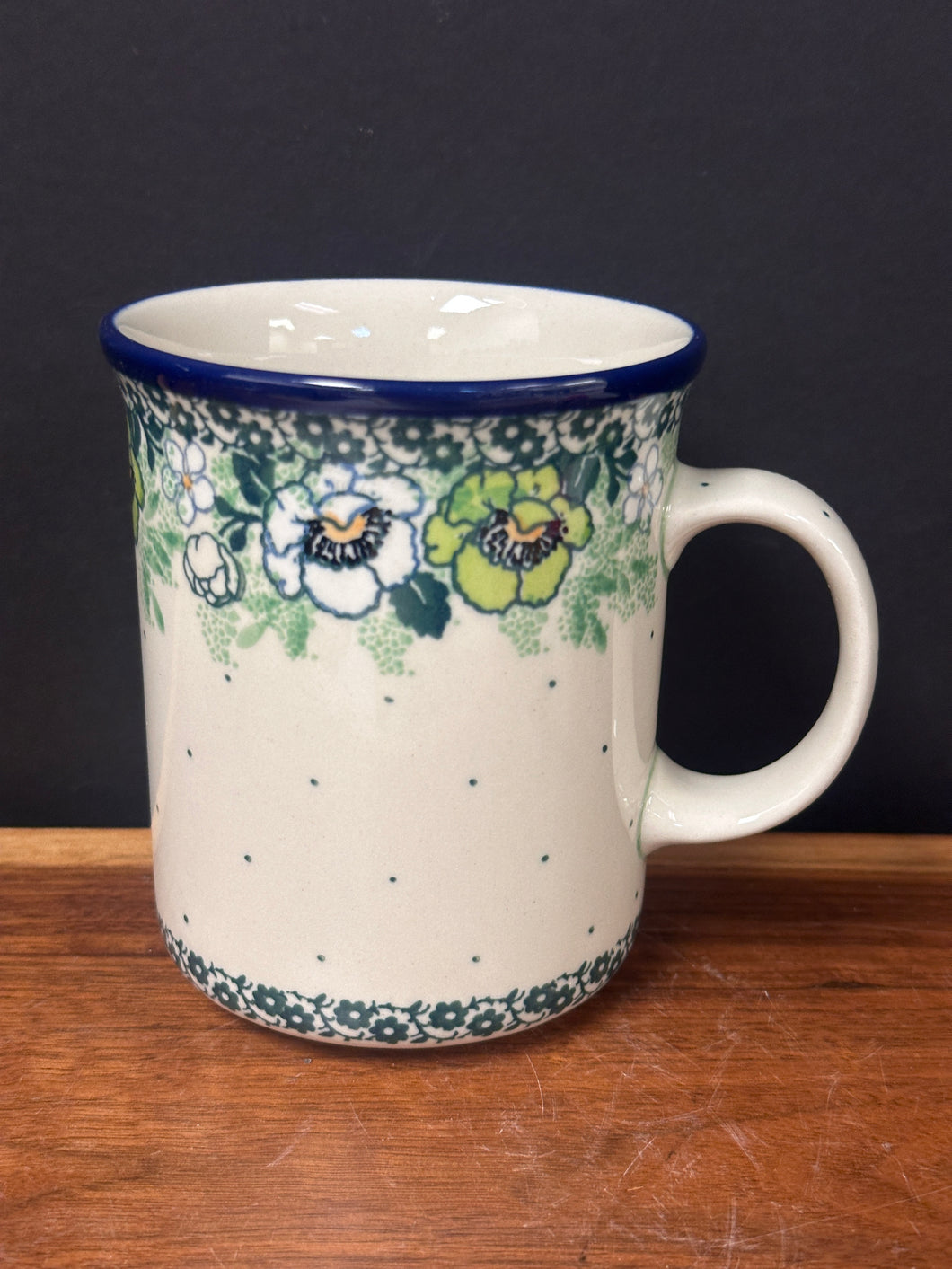 Mug, Straight 15 oz. - Green Poppy