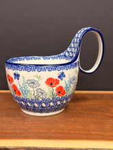 Load image into Gallery viewer, Bowl, Loop Handle Soup - Red Poppy Garden
