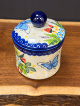 Load image into Gallery viewer, Sugar Canister, Strawberries &amp; Butterfly
