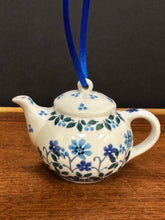 Load image into Gallery viewer, Ornament, Teapot - Georgia Blue
