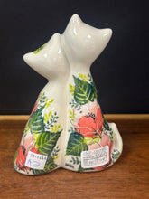 Load image into Gallery viewer, Cat Figurine with Two Cats, Kalich - Pink &amp; Bashful
