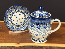 Load image into Gallery viewer, Mug, Tea w/Infuser - Silver Lace
